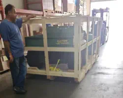John Deere unit ready for shipping
